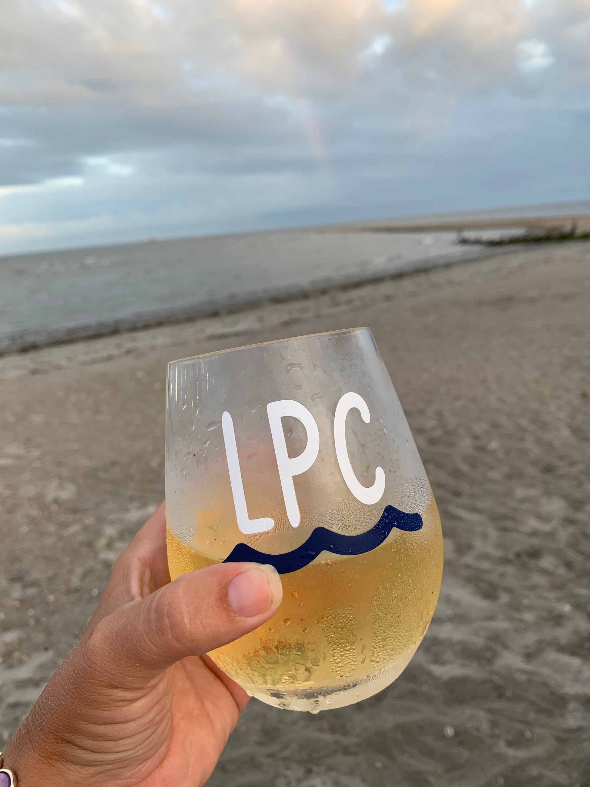 Custom Wine Glass with Initials